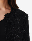 Veste En Tweed À Sequins Cheril - Black Sequins