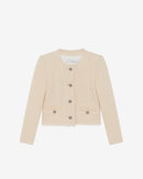 Veste En Tweed Chevrons Deana - Ecru
