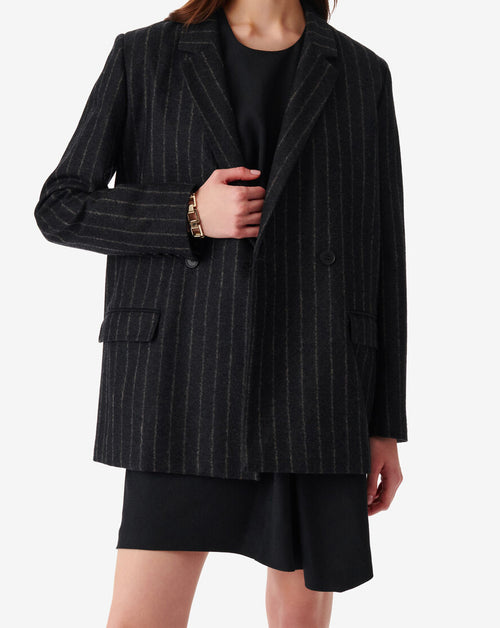 Veste De Tailleur À Rayures Donesi - Anthracite