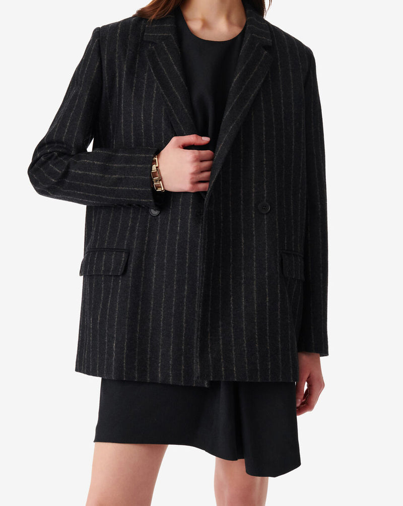 Veste De Tailleur À Rayures Donesi - Anthracite