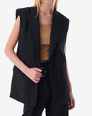 Veste Sans Manches En Laine Melita - Black