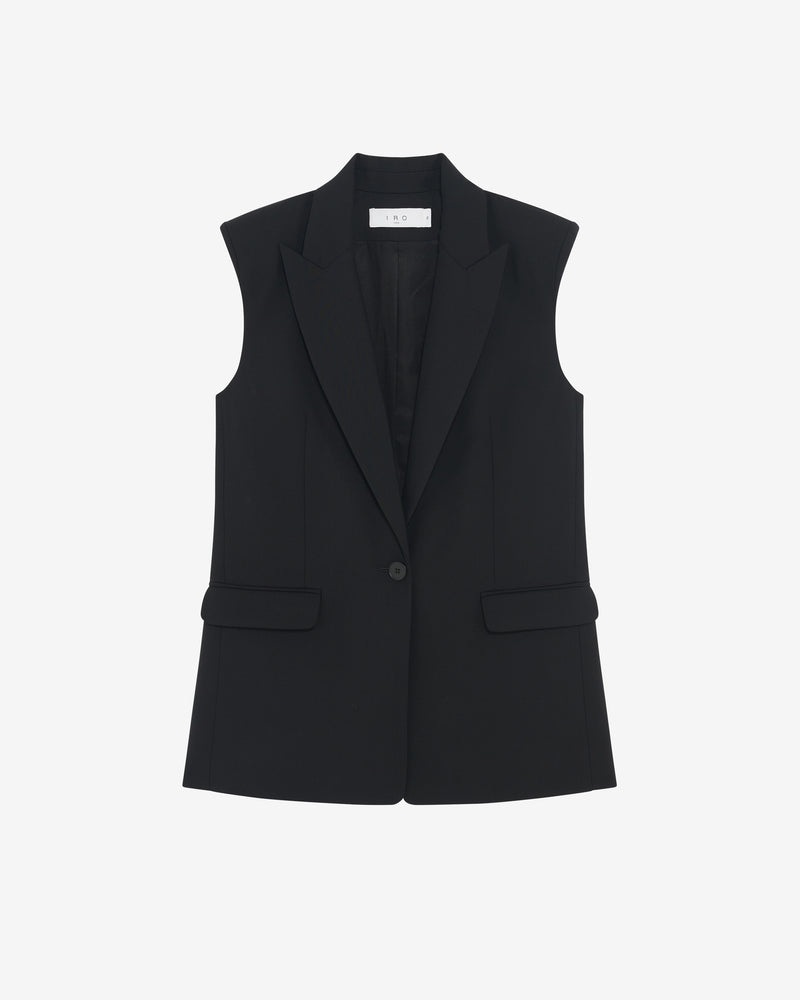 Veste Sans Manches En Laine Melita - Black