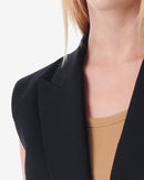 Veste Sans Manches En Laine Melita - Black