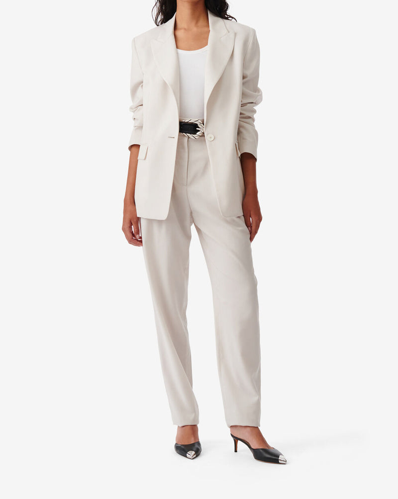 Veste De Tailleur En Laine Mella - Ecru