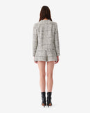 Veste En Tweed Bicolore Oslani - White/Black