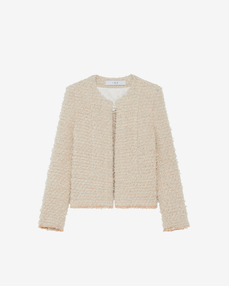 Veste En Laine Mélangée Sanea - Ecru