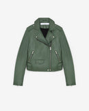 Veste En Cuir Ashville - Vintage Green - Femme