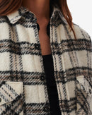 Surchemise À Carreaux Bielo - Ecru/Black/Grey