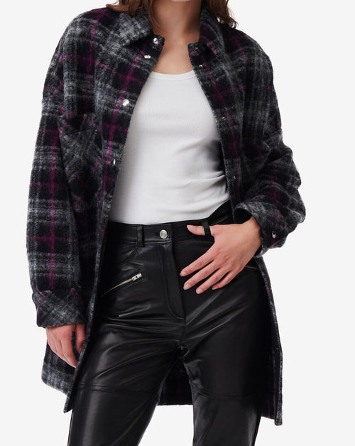 Surchemise À Carreaux Teresa - Black/Fushia