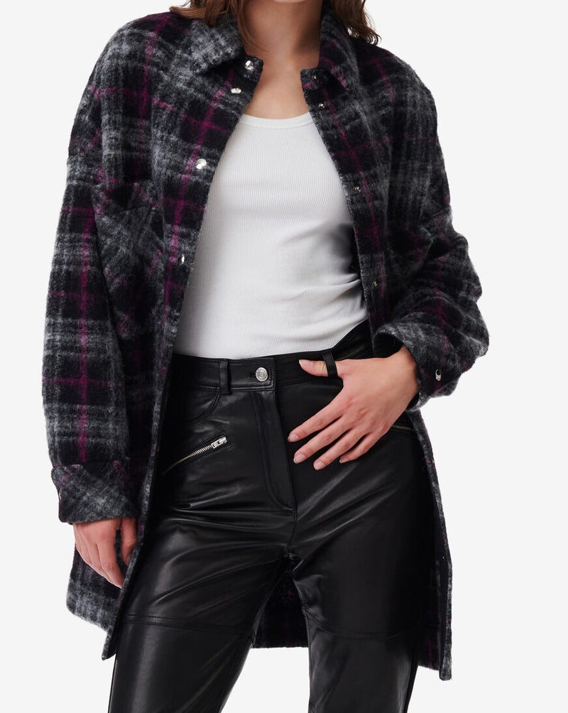 Surchemise À Carreaux Teresa - Black/Fushia