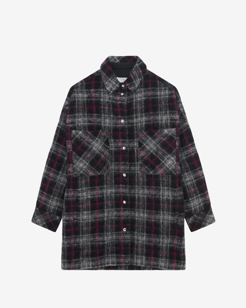Surchemise À Carreaux Teresa - Black/Fushia