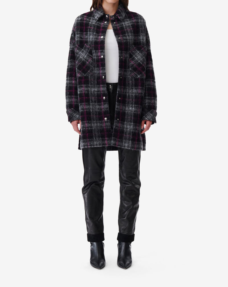 Surchemise À Carreaux Teresa - Black/Fushia