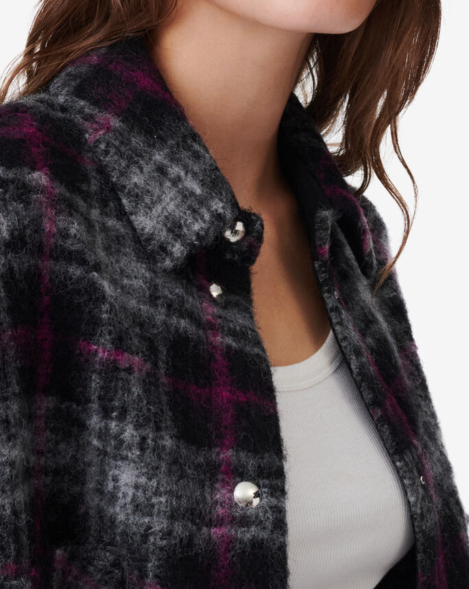 Surchemise À Carreaux Teresa - Black/Fushia