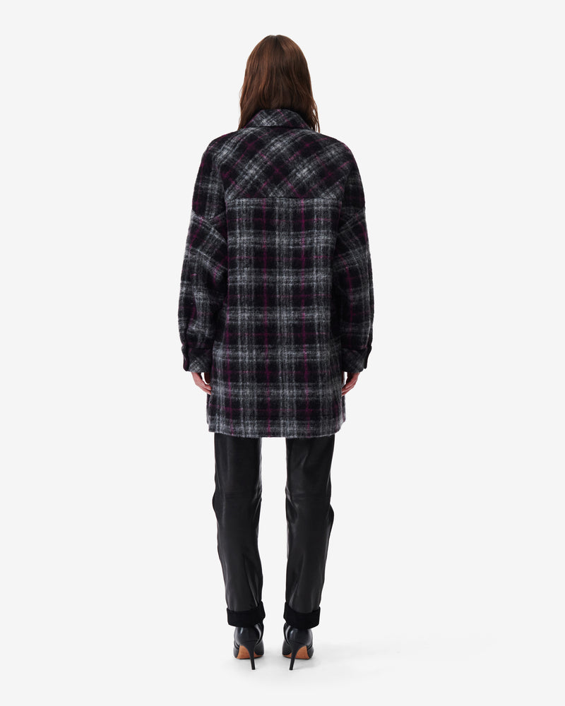 Surchemise À Carreaux Teresa - Black/Fushia