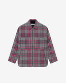 Wesina Checked Overshirt - Grey/Pink