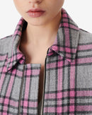 Wesina Checked Overshirt - Grey/Pink