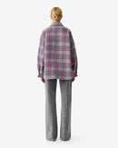Wesina Checked Overshirt - Grey/Pink