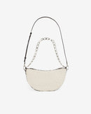 Sac En Cuir Et Shearling Arc Xl Fur - Beige/Black