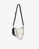 Sac En Cuir Et Shearling Arc Xl Fur - Beige/Black