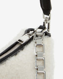Sac En Cuir Et Shearling Arc Xl Fur - Beige/Black