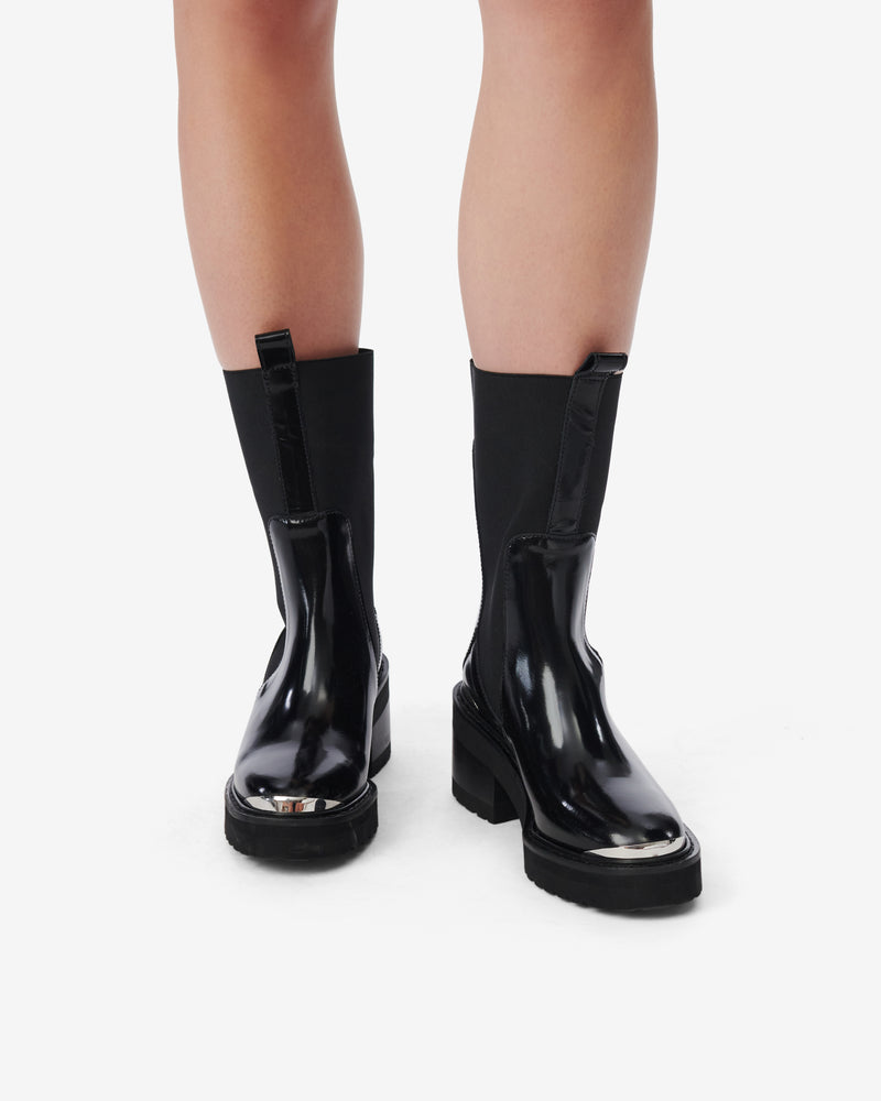 Rangers À Semelles Crantées Batna - Black Metallic