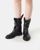 Boots En Cuir À Nœud Letizi - Black - Femme