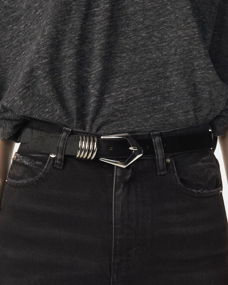 Ceinture En Cuir Sugar - Black Pony - Femme