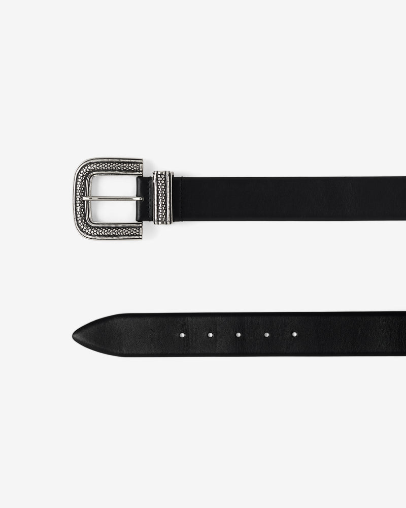 Ceinture En Cuir Ovia - Black