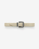 Ceinture En Cuir Ovia Suede - Beige