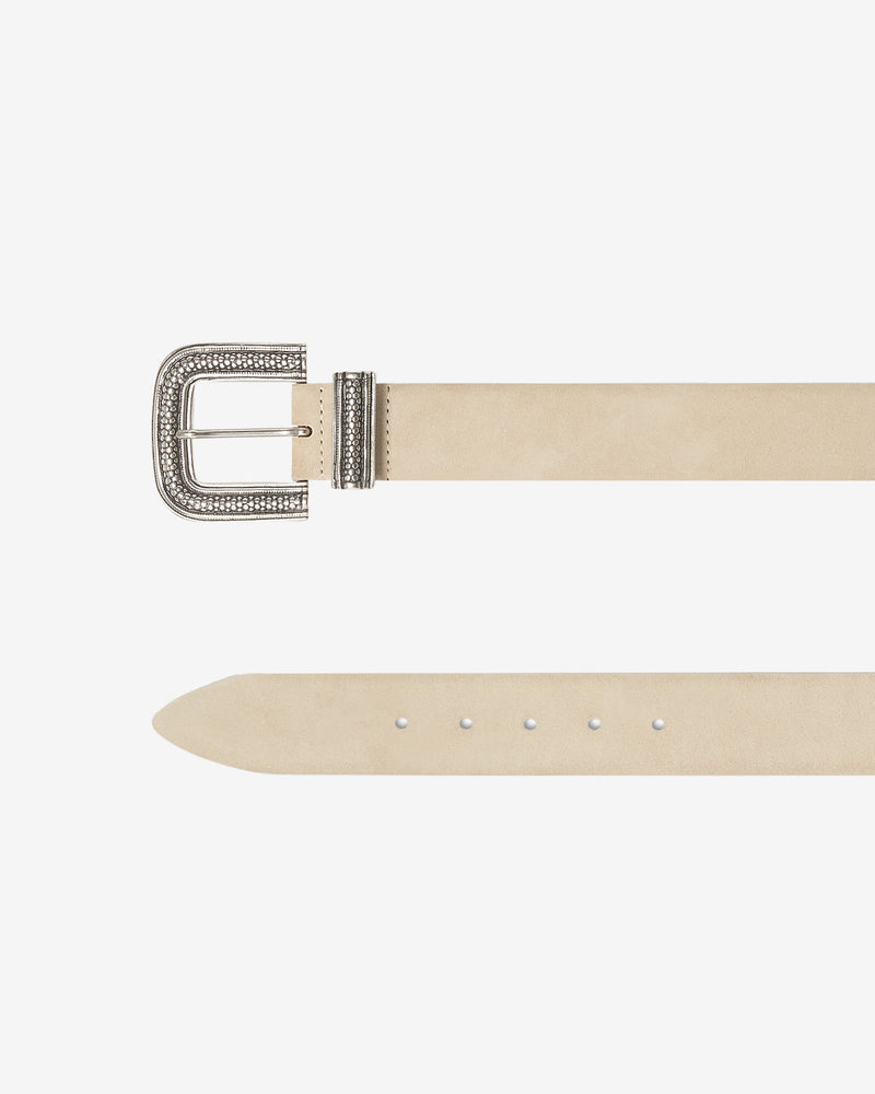 Ceinture En Cuir Ovia Suede - Beige