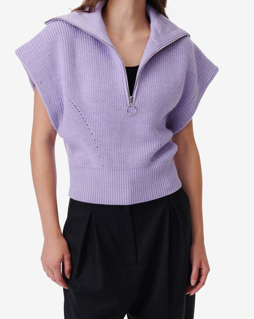 Pull Col Camionneur Avona - Lavender
