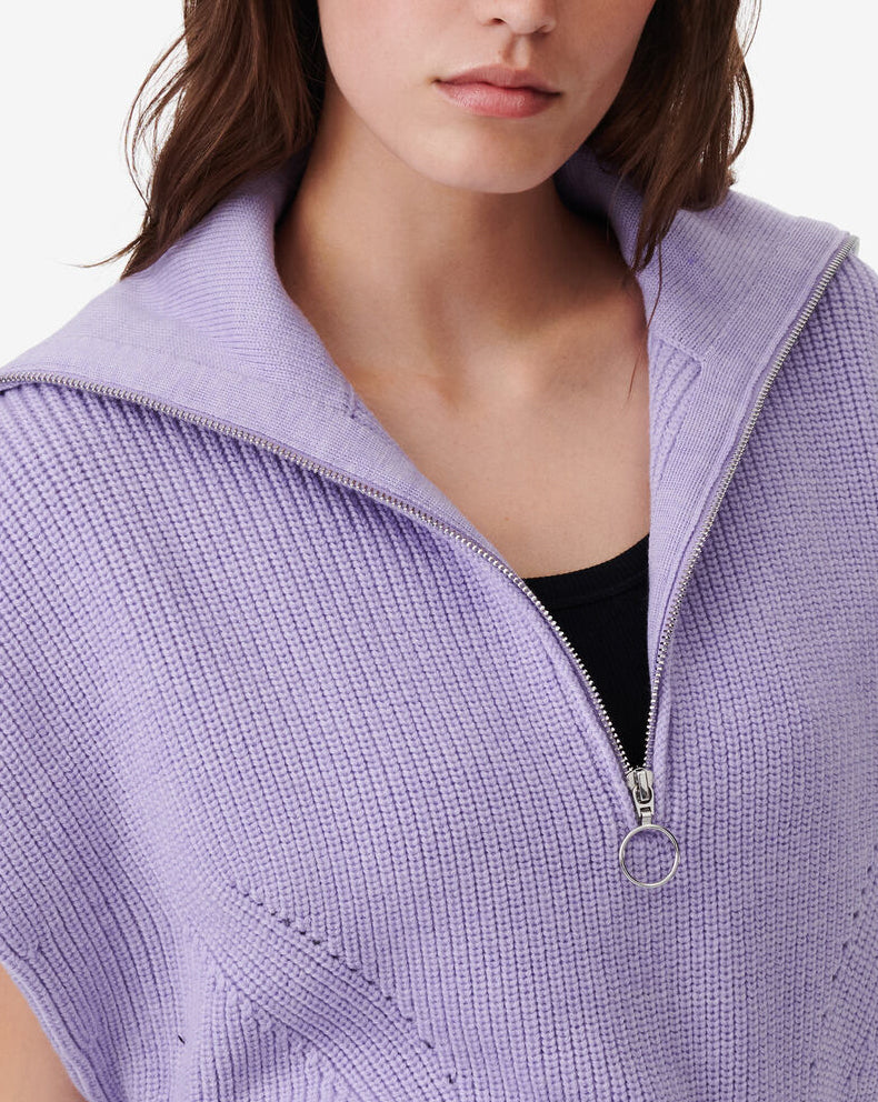 Pull Col Camionneur Avona - Lavender