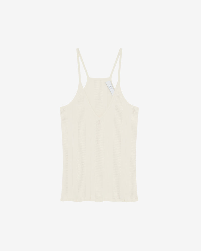 Débardeur À Maille Col V Coby - Mastic