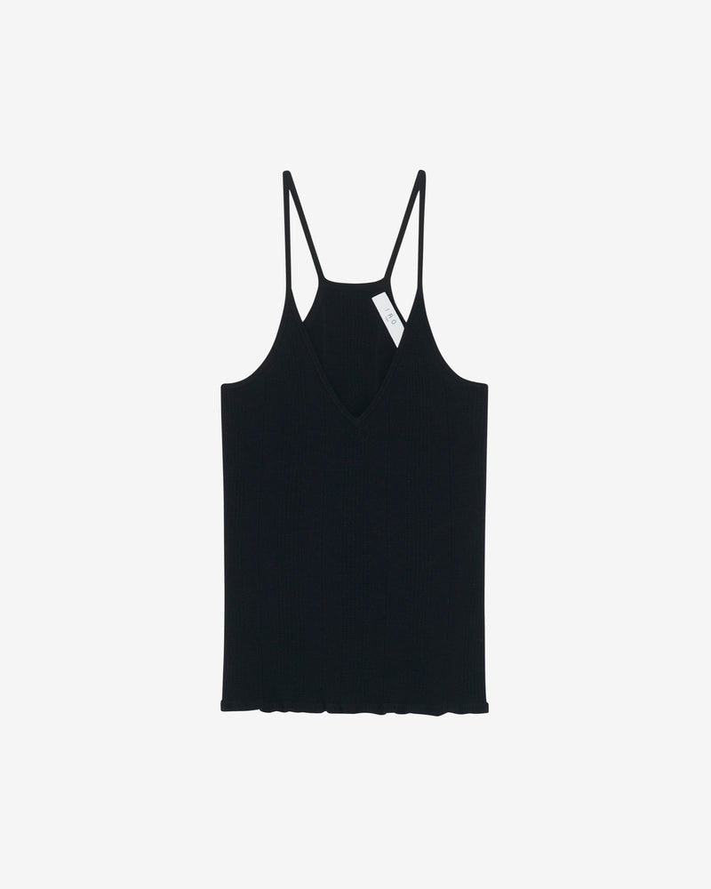 Débardeur À Maille Col V Coby - Black