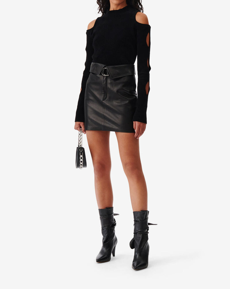 Pull Col Montant À Découpes Epira - Black