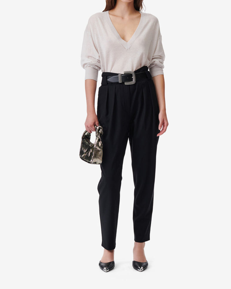 Pull Oversize Col V Haru - Cloudy White