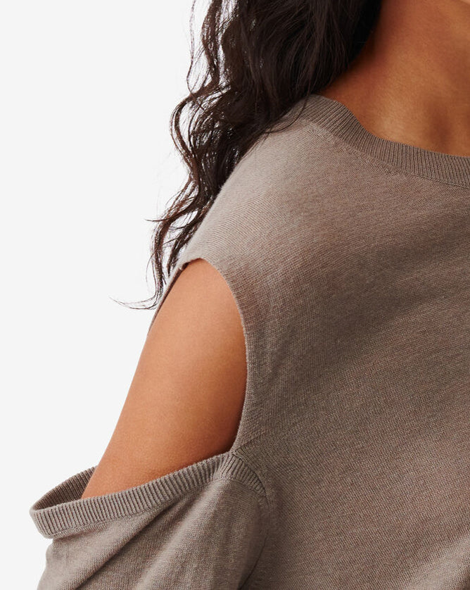 Pull Oversize À Découpes Hastin - Stone Grey