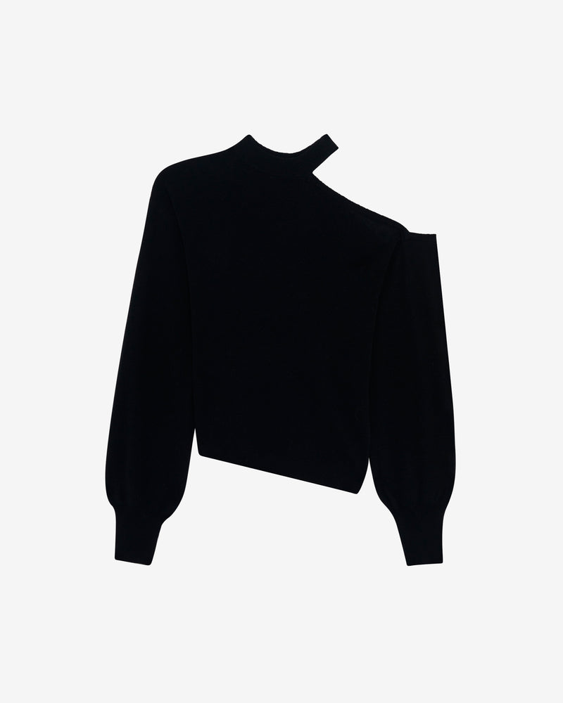 Pull Asymétrique À Découpe Heleni - Black