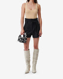 Pull Côtelé Col Carré Shimas - White/Orange