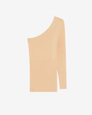 Pull Côtelé Asymétrique Sitala - White/Orange