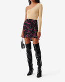 Pull Côtelé Asymétrique Sitala - White/Orange