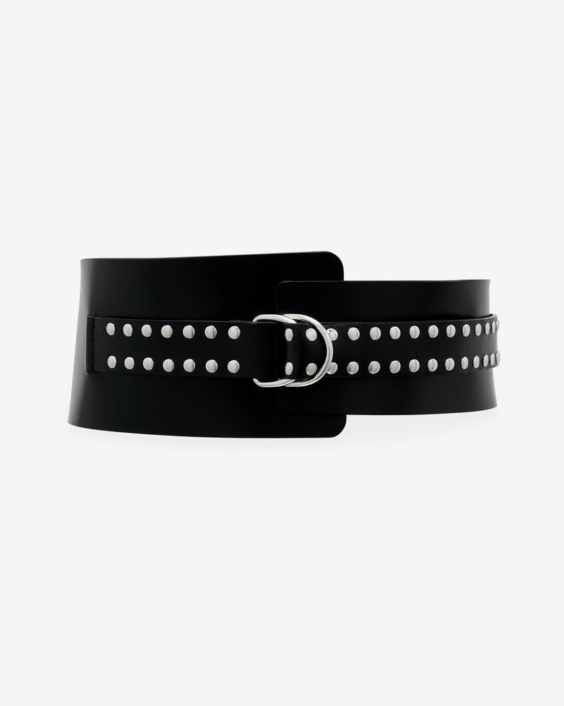 Ceinture En Cuir Reyna Studs - Black/ Studs