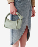 Sac En Cuir Noue Baby - Sage Green