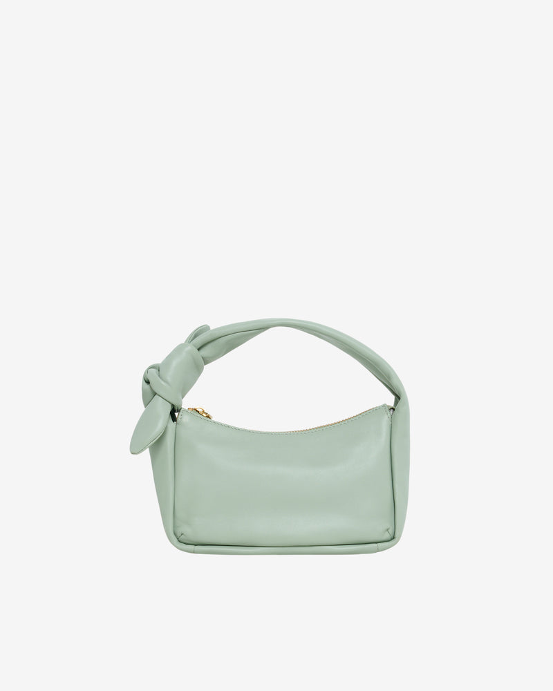 Sac En Cuir Noue Baby - Sage Green