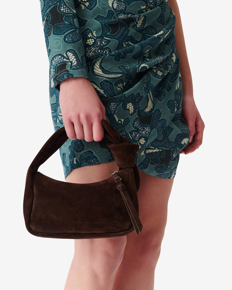 Sac En Cuir Noue Baby Suede - Cocoa