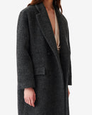Manteau En Laine Mélangée Gonira - Anthracite