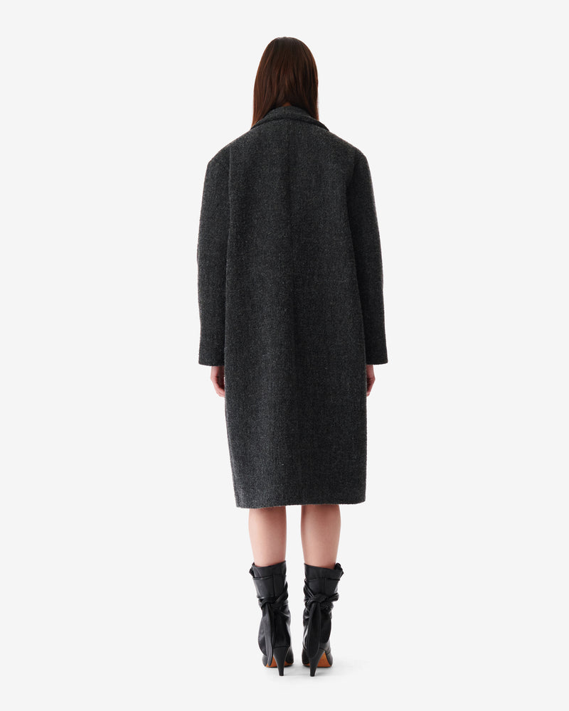 Manteau En Laine Mélangée Gonira - Anthracite