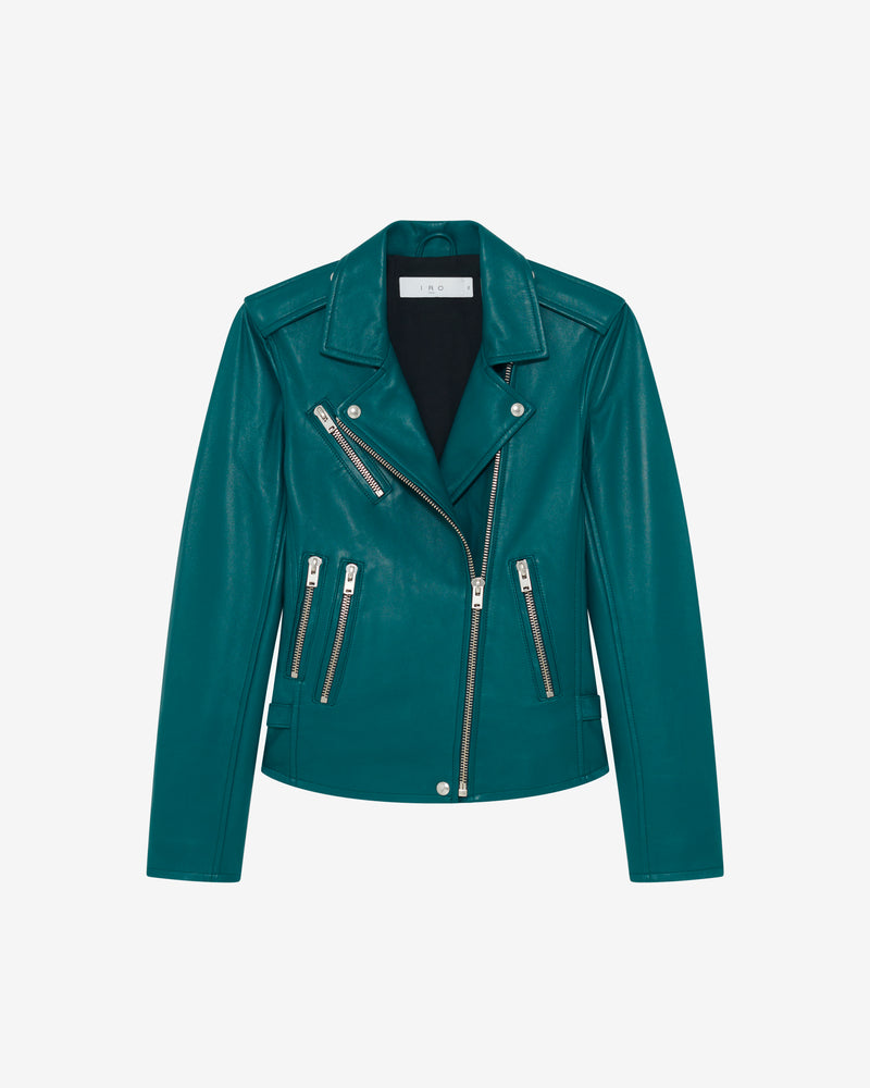 Veste En Cuir Newhan - Peacock Blue