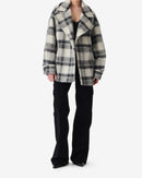 Manteau À Carreaux Pamae - Mixed Grey