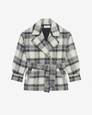 Manteau À Carreaux Pamae - Mixed Grey